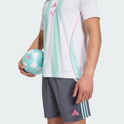 Adidas Messi Trainning Jersey - White / Semi Flash Aqua