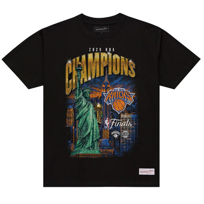 Mitchell & Ness New York Knicks 2026 NBA Finals Champions City T-Shirt  - Black