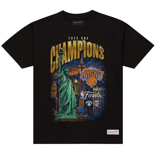 Mitchell & Ness New York Knicks 2026 NBA Finals Champions City T-Shirt  - Black