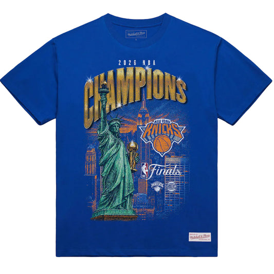 Mitchell & Ness New York Knicks 2026 NBA Finals Champions City T-Shirt - Royal Blue Royal Blue
