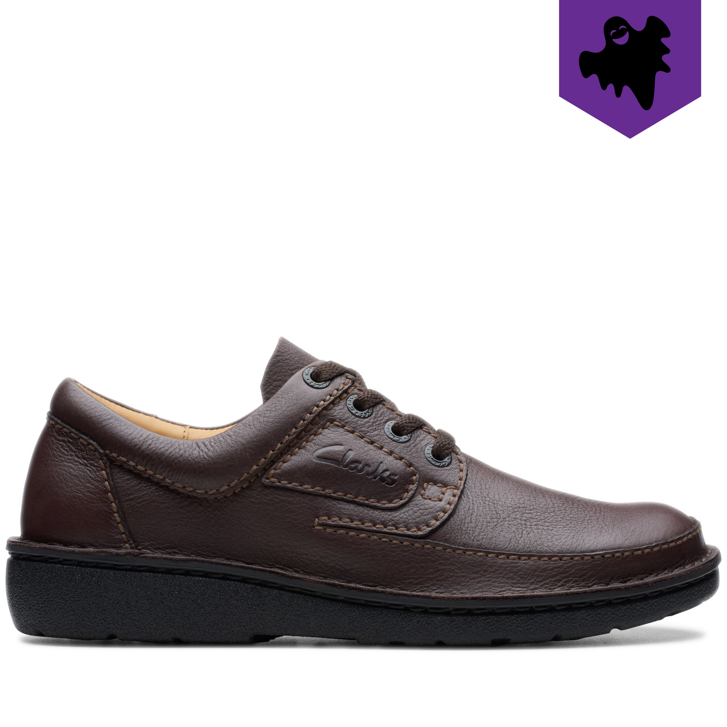 Men's Clarks Nature II - Brown Leather