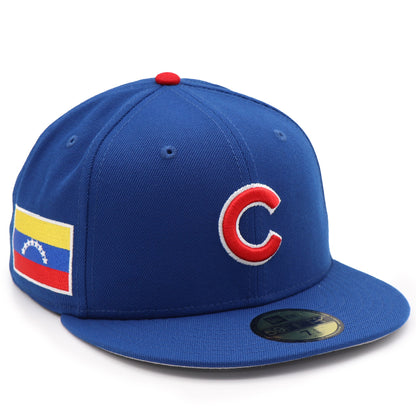 New Era 59Ffity Chicago Cubs "Venezuela Flag" Patch Hat - Royal Blue Royal Blue