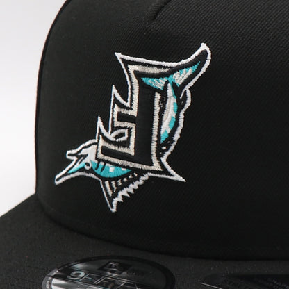 New Era 9Fifty AF Curve FlipMode 2.0 Florida Marlins Hat - Black