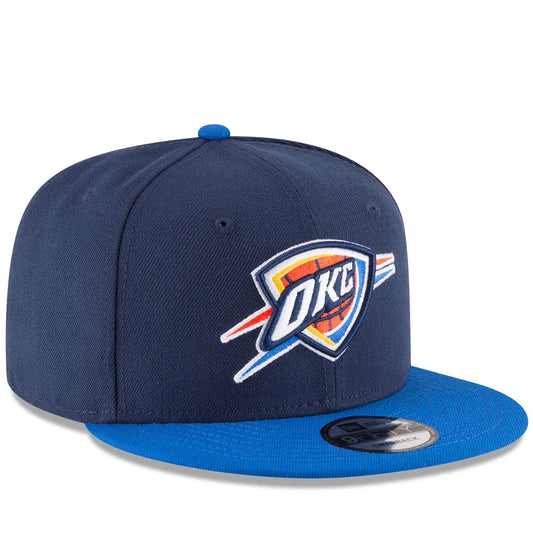 New Era Oklahoma City Thunder 9FIFTY Snapback Hat - Two Tone Navy Blue