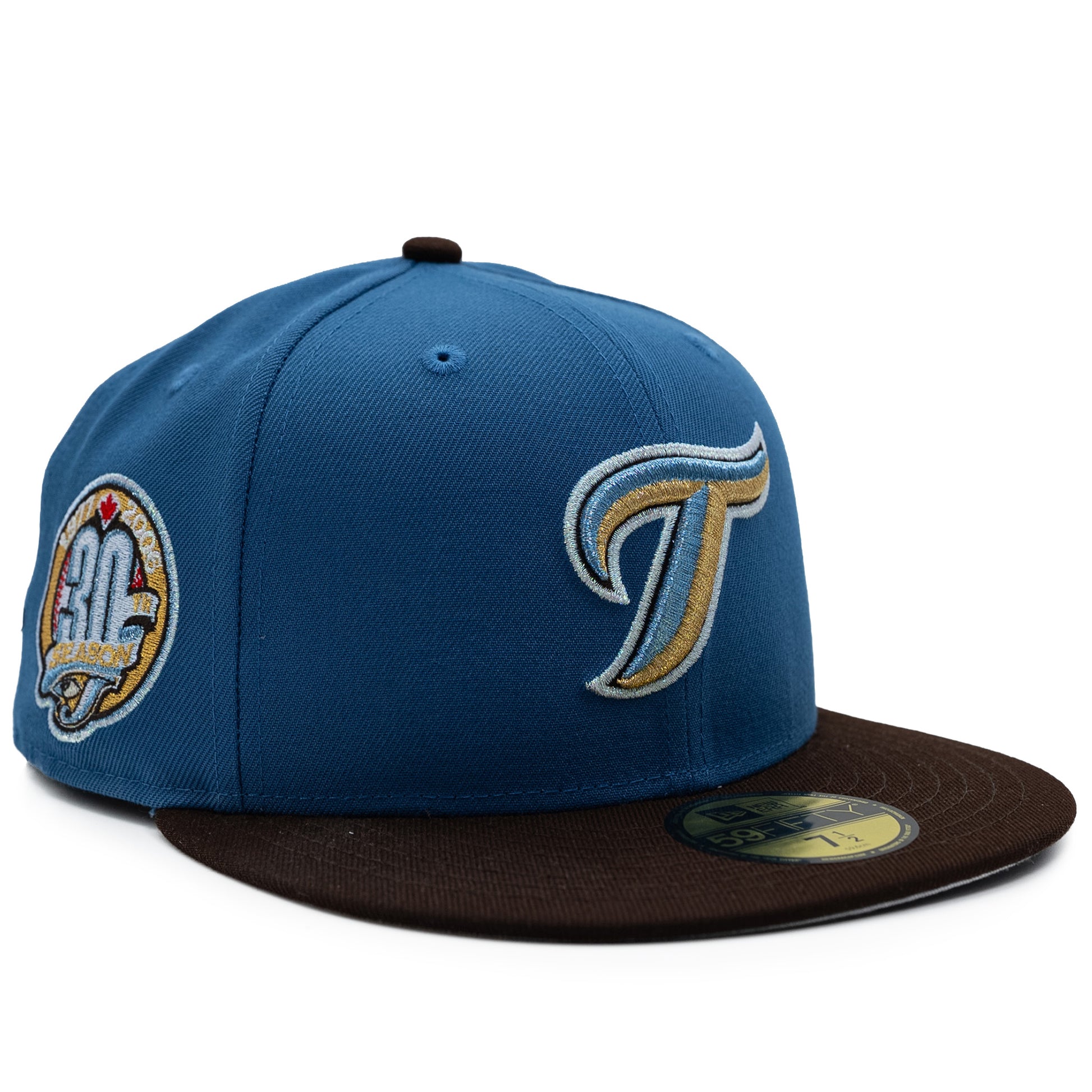 New Era Toronto Blue Jays 59FIFTY Fitted Hat Indigo Brown