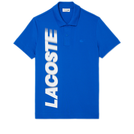 Men's Lacoste Regular Fit Movement Printed Polo - Blue