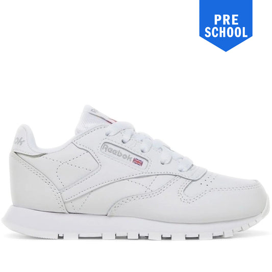 Pre School Reebok Classic Leather Shoes - White