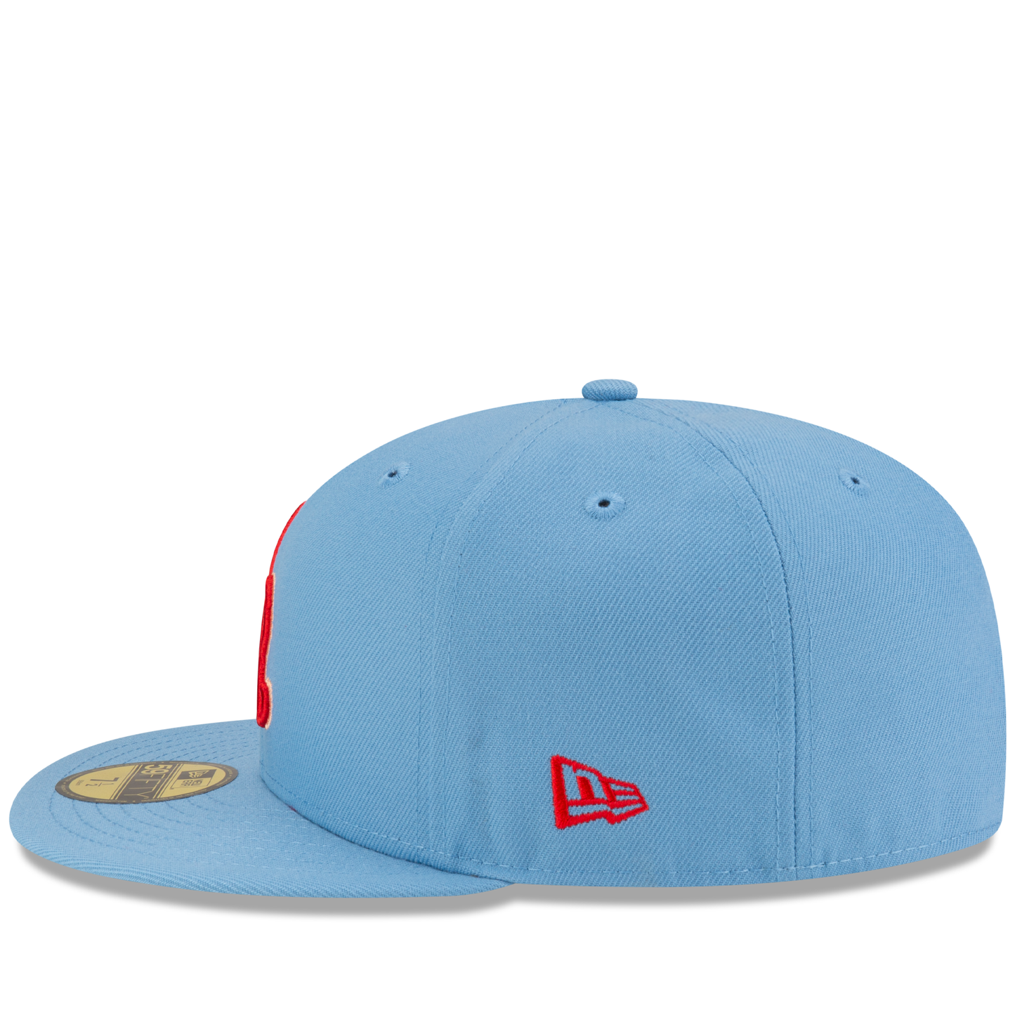 New Era Puerto Rico 59FIFTY Fitted Hat - Sky Blue Side