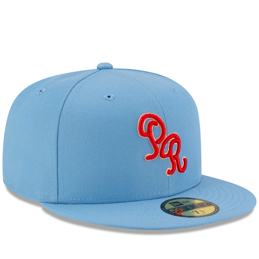 New Era Puerto Rico 59FIFTY Fitted Hat - Sky Blue Front Side