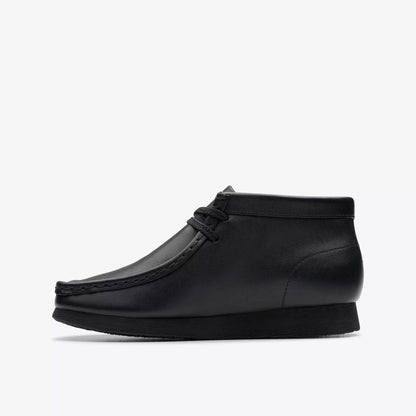 PreSchool Clarks Wallabee Boot - Black Leather