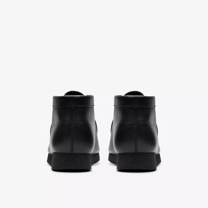 PreSchool Clarks Wallabee Boot - Black Leather