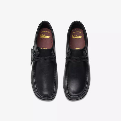 PreSchool Clarks Wallabee Boot - Black Leather