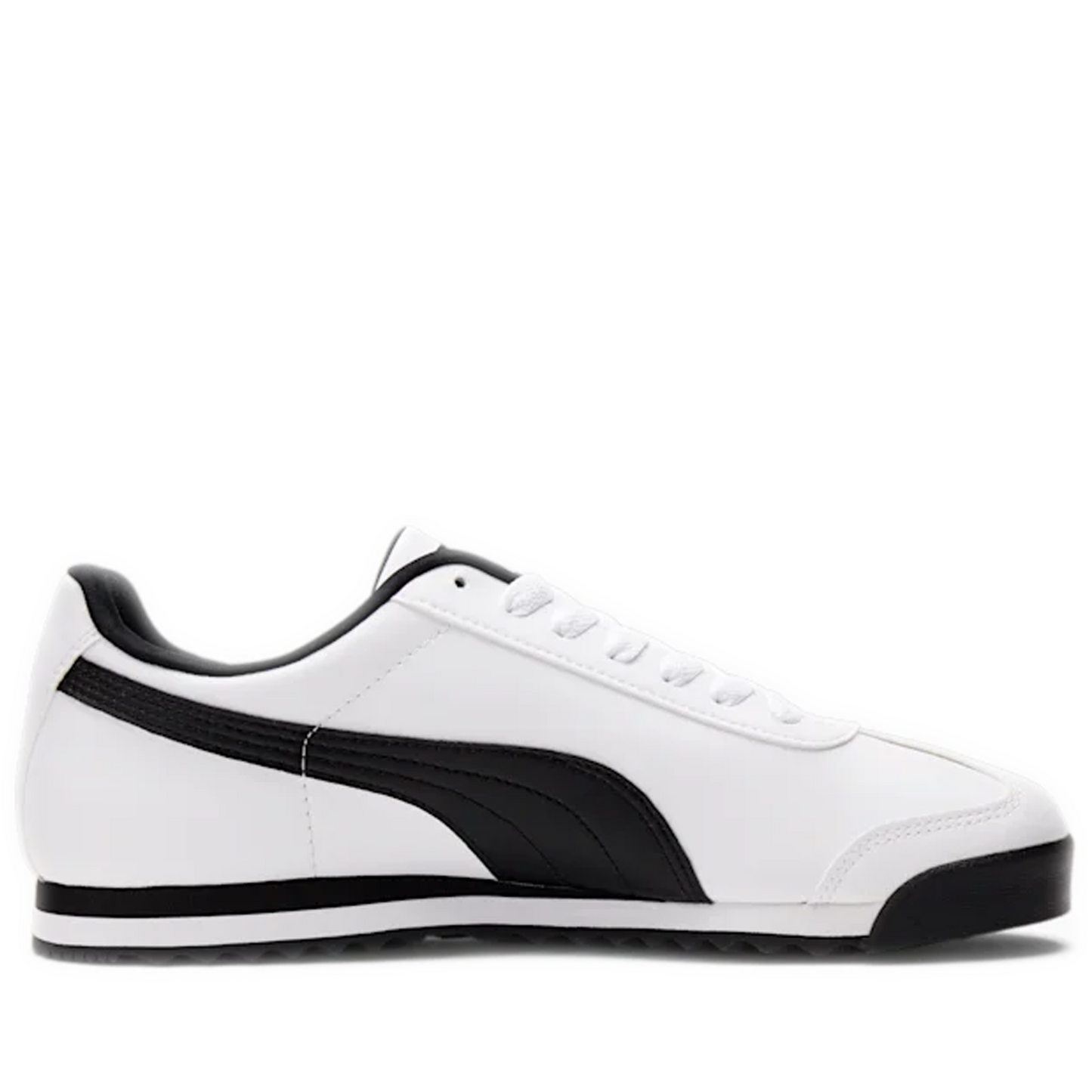 Men's Puma Roma Basic Shoes - White/ Black