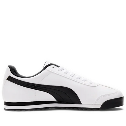 Men's Puma Roma Basic Shoes - White/Black