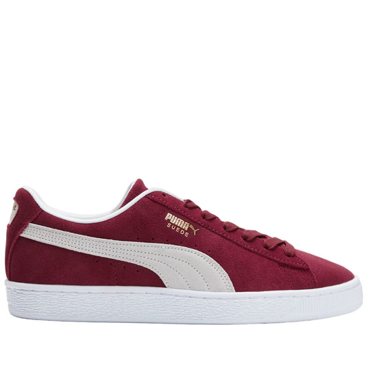 Men's Puma Suede Classic XXI Shoes - Cabernet/White