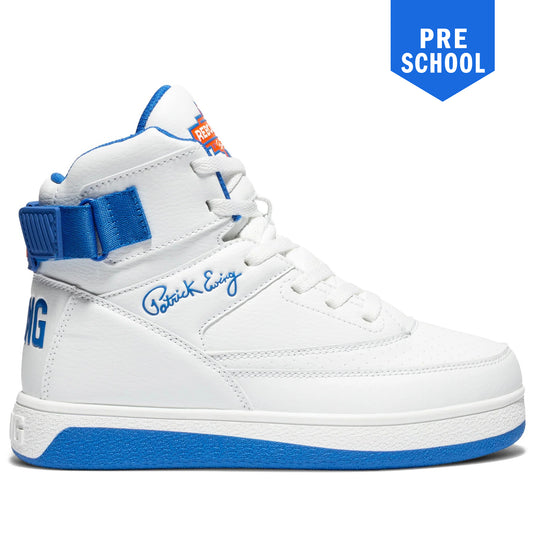 Pre School Ewing 33 Hi Rebound - White/Blue/Orange
