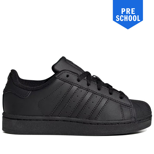Pre School Adidas Superstar II Shoes - Black/Black