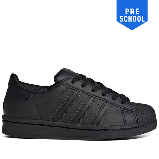 Pre School Adidas Superstar Shoes  - Black/Black