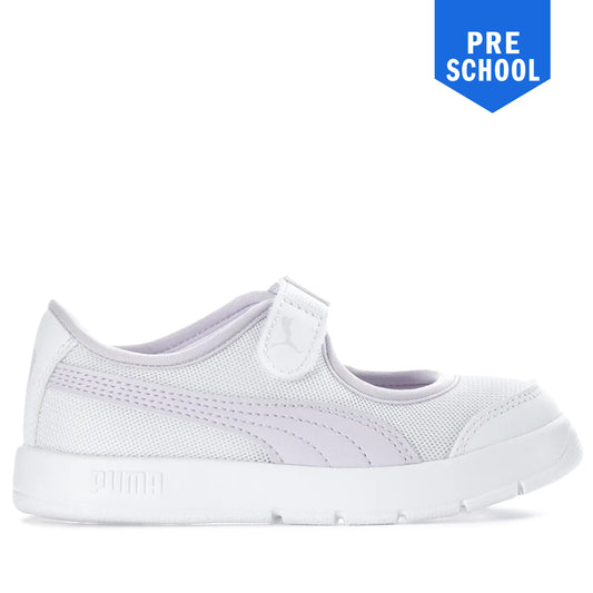 Pre School Puma Courtflex v3 Lina V - White/Lilac
