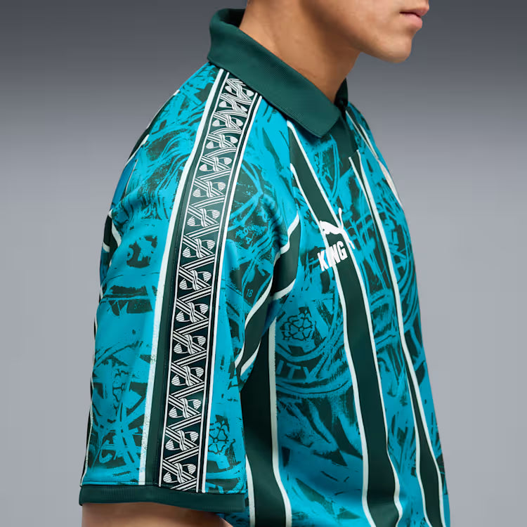 Puma Manchester City KING Retro Soccer Jersey - Tropical Blue / Deep Navy