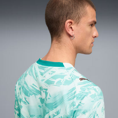 Puma Portugal Away Soccer Jersey - Puma White / Green Lagoon