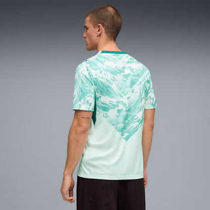 Puma Portugal Away Soccer Jersey - Puma White / Green Lagoon