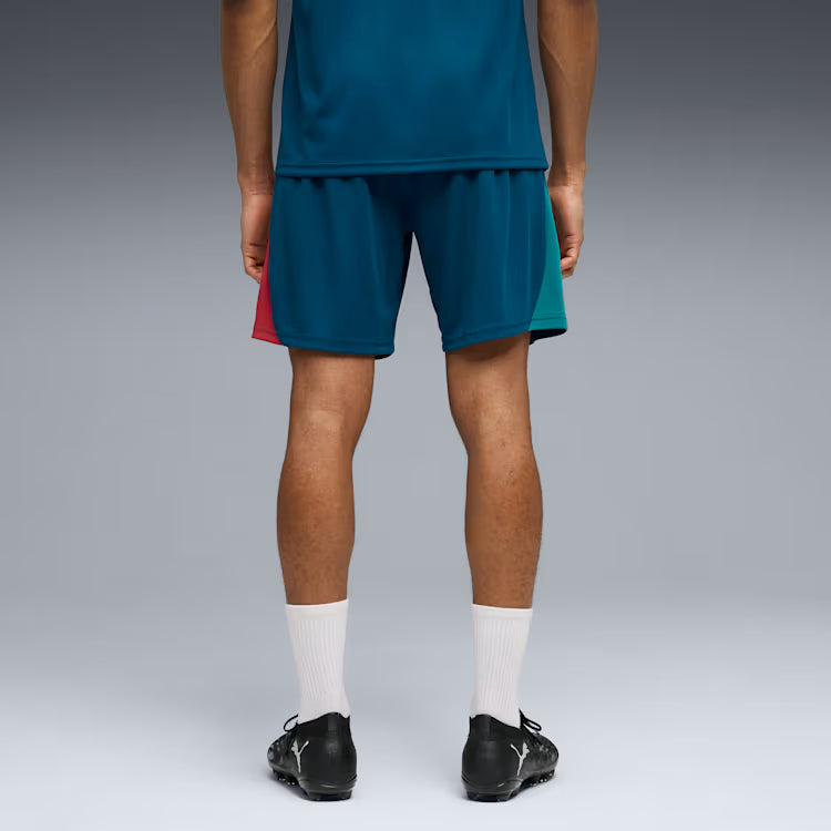Puma Portugal Slim Soccer Training Shorts - Ocean Tropic / Silver Mist