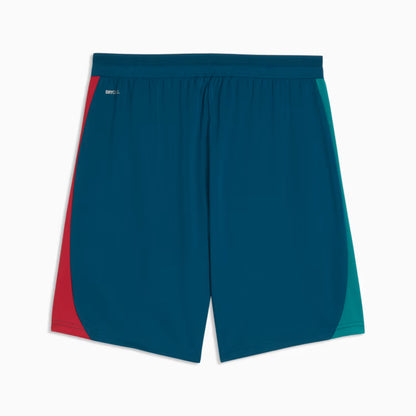 Puma Portugal Slim Soccer Training Shorts - Ocean Tropic / Silver Mist