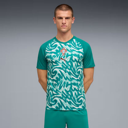 Puma Portugal Warmup Jersey - Green Lagoon / Ruby Shimmer