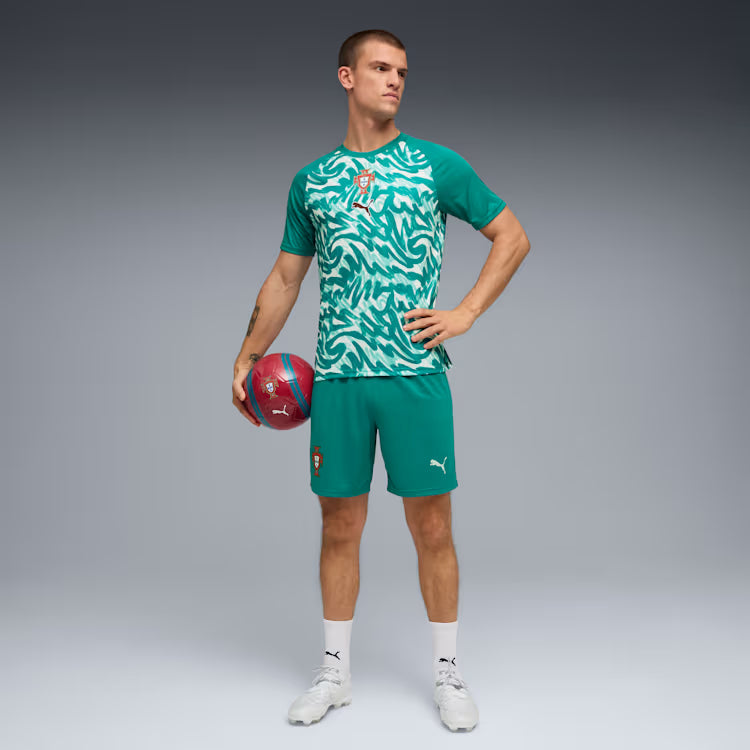 Puma Portugal Warmup Jersey - Green Lagoon / Ruby Shimmer