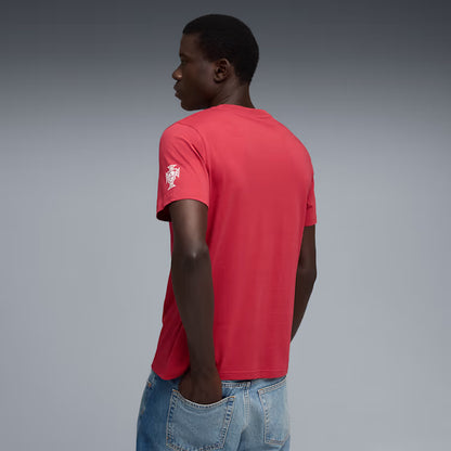 Puma Portugal FtblCulture Soccer Tee - Club Red / Puma White