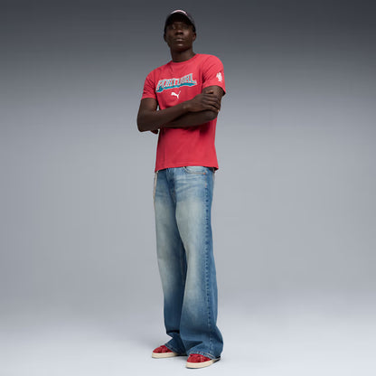 Puma Portugal FtblCulture Soccer Tee - Club Red / Puma White