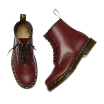 Dr. Martens 1460 Smooth Leather Lace Up Boots - Cherry Red Smooth