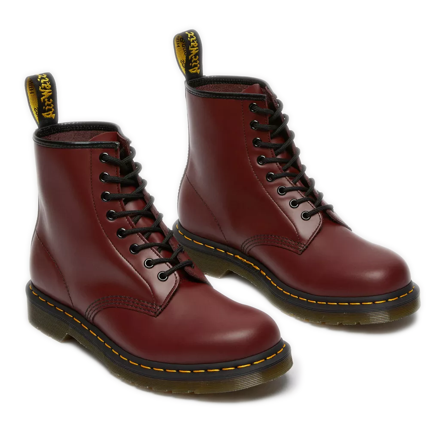 Men's Dr. Martens 1460 Smooth Leather Lace Up Boots - Cherry Red Smooth