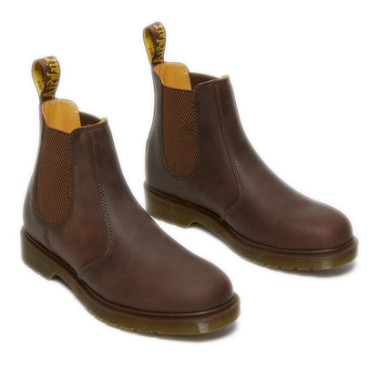 Dr. Martens 2976 Crazy Horse Leather Chelsea Boots - Brown Crazy Horse