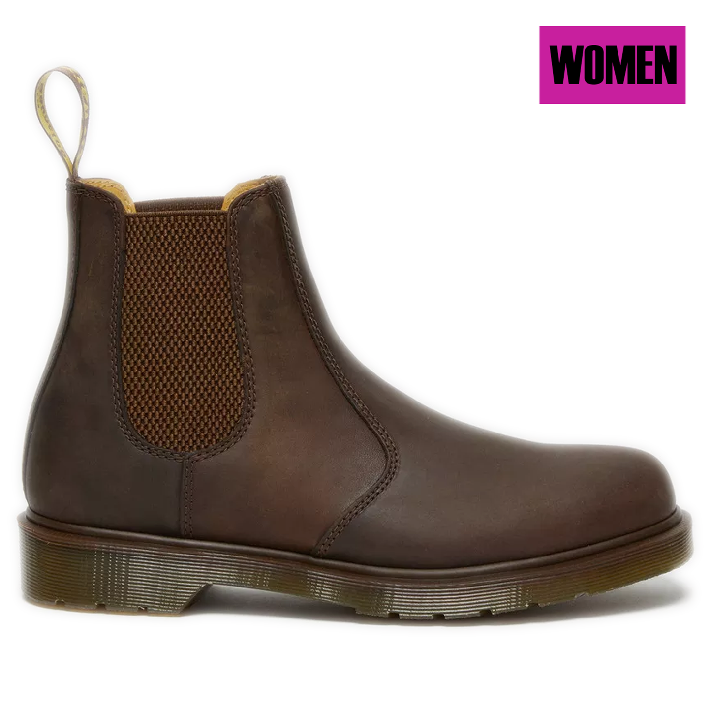 Women's Dr. Martens 2976 Crazy Horse Leather Chelsea Boots - Brown Crazy Horse