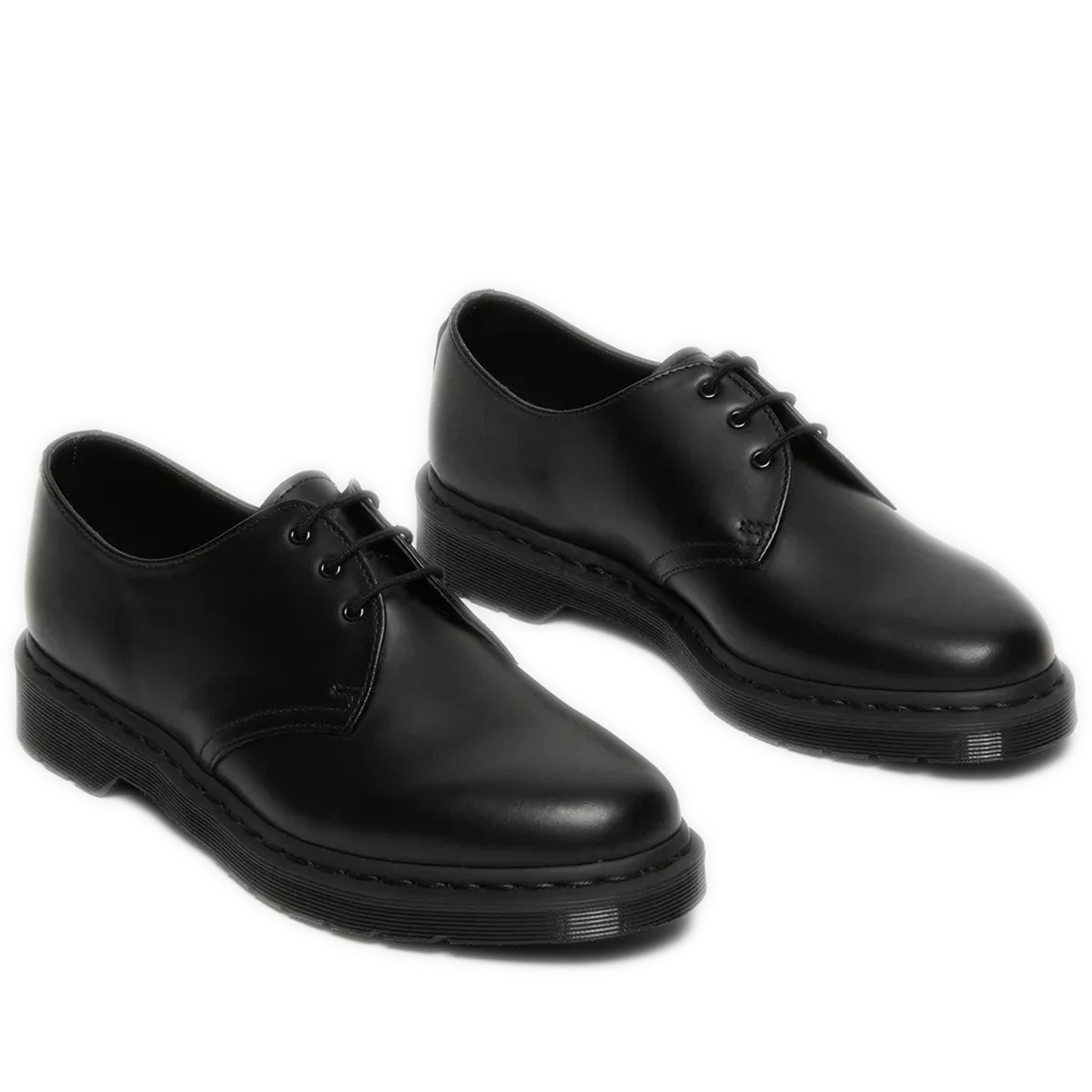 Women's Dr. Martens 1461 Mono Smooth Leather Oxford Shoes - Black Smooth