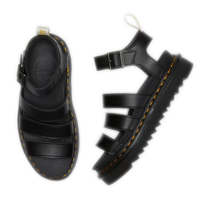 Women's Dr. Martens Vegan Blaire Felix Gadiator Sandals - Black Felix Rub Off