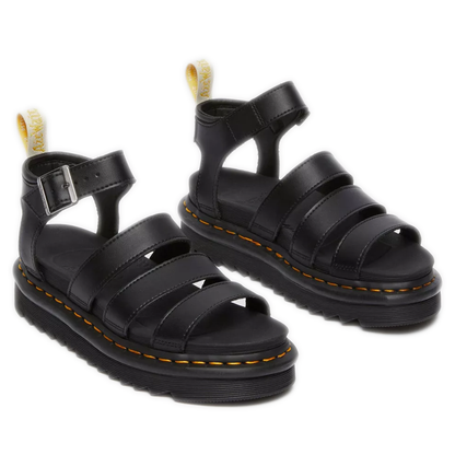 Women's Dr. Martens Vegan Blaire Felix Gadiator Sandals - Black Felix Rub Off