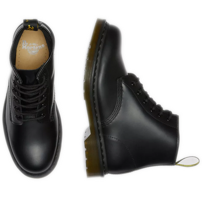 Women's Dr. Martens 101 Smooth Leather Ankle Boots - Black Smooth