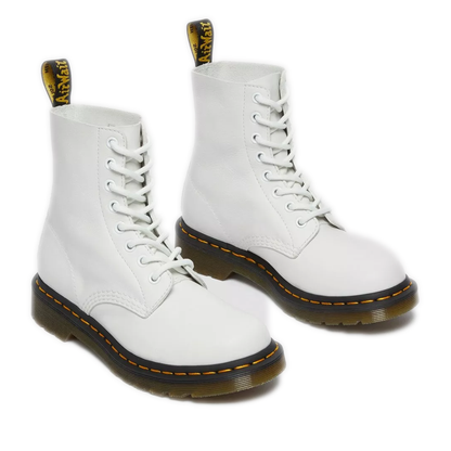 Women's Dr. Martens 1460 Pascal Virginia Leather Boots - White Virginia
