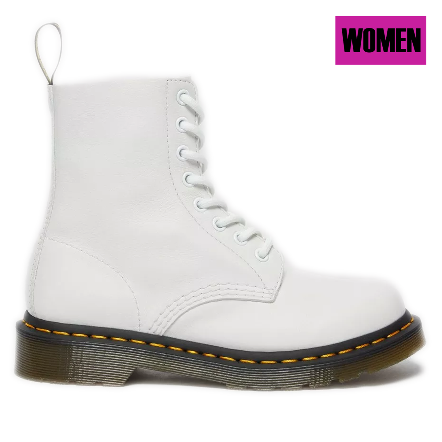 Women's Dr. Martens 1460 Pascal Virginia Leather Boots - White Virginia