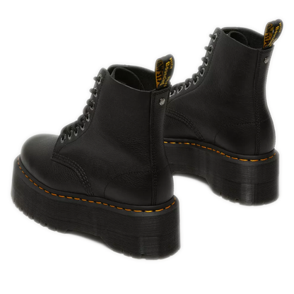 Women's Dr. Martens 1460 Pascal Max Leather Platform Boots - Black Pisa