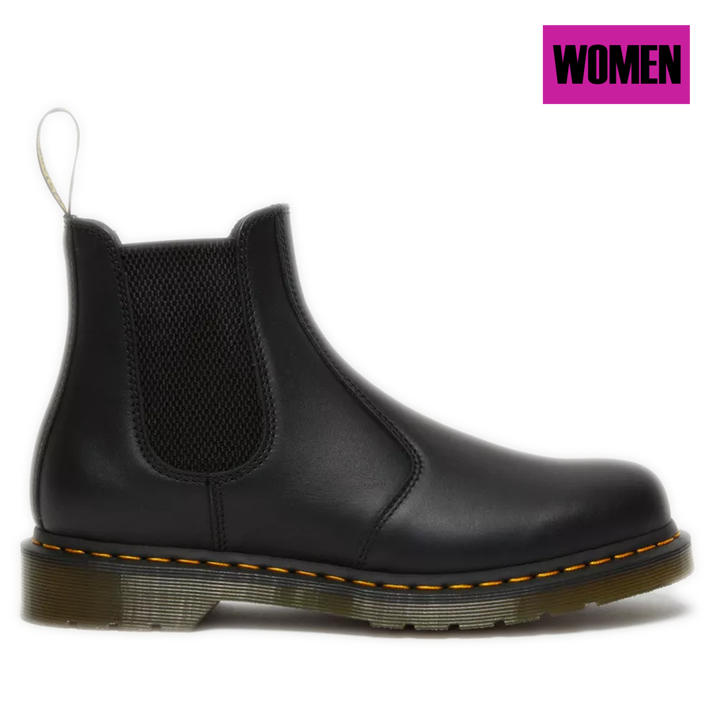 Women's Dr. Martens 2976 Nappa Leather Chelsea Boots - Black Nappa