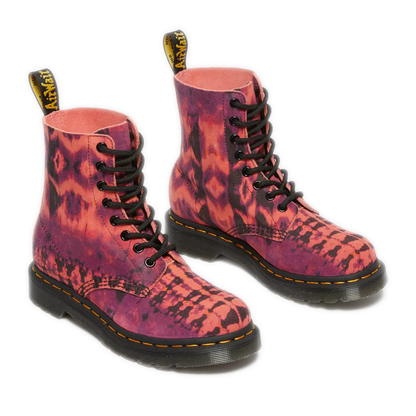 Women's Dr. Martens 1460 Pascal Tie Die Leather Lace Up Boots - Purple