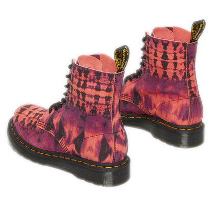 Women's Dr. Martens 1460 Pascal Tie Die Leather Lace Up Boots - Purple
