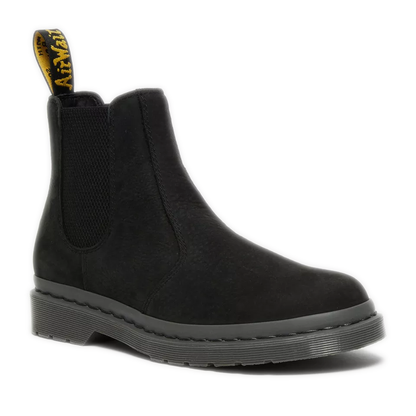 Dr. Martens 2976 Mono Milled Nubuck Leather Chelsea Boots - Black