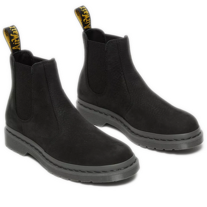 Dr. Martens 2976 Mono Milled Nubuck Leather Chelsea Boots - Black