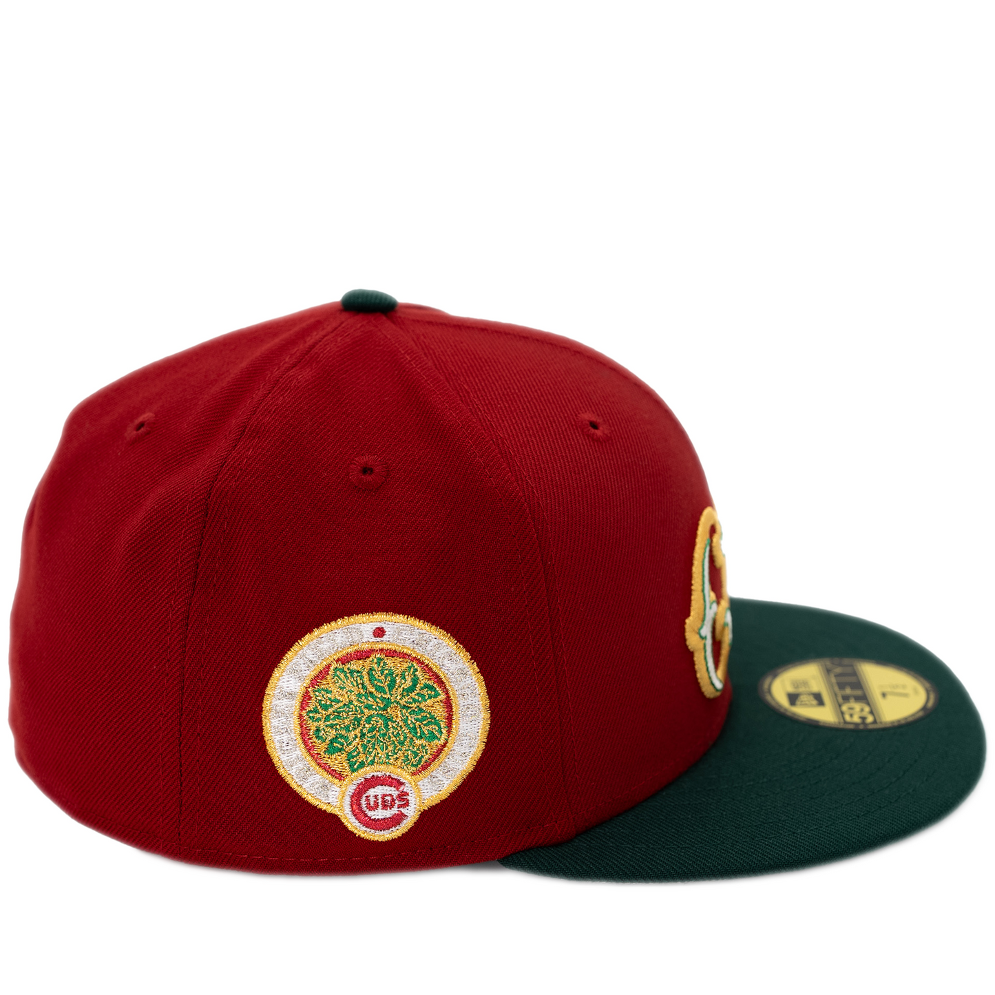 New Era Chicago Cubs 59FIFITY Fitted Hat - Red/ Dark Green