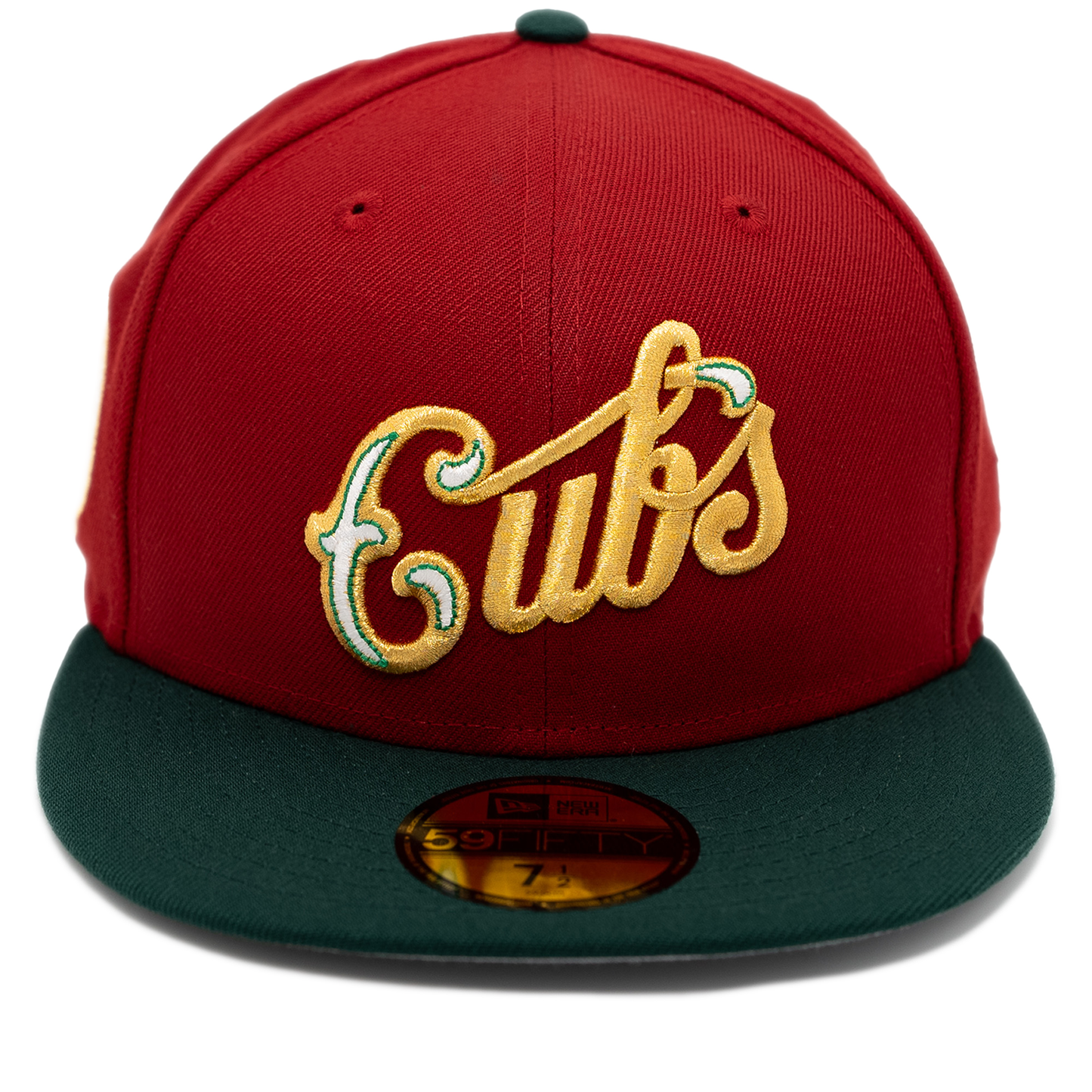 New Era Chicago Cubs 59FIFITY Fitted Hat - Red/ Dark Green